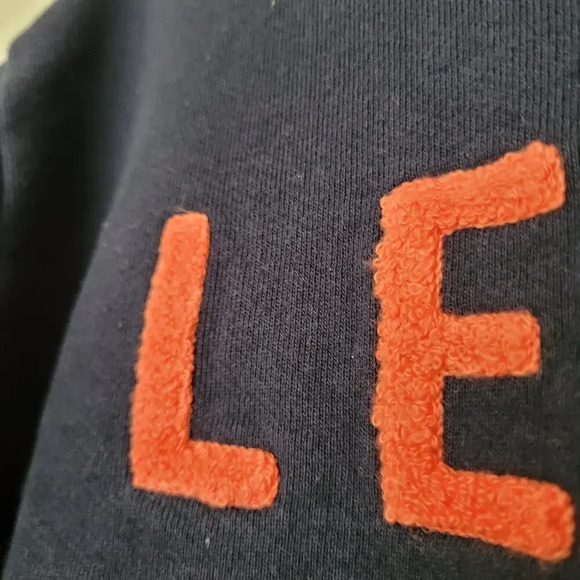 J.Crew Womens Pullover Sweatshirt Sz S Blue Cotton Long Sleeve Crew Neck Sherpa - Picture 4 of 9